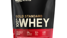 Proteine din zer, pudra proteica, ON 100% Whey Gold Standard, capsuni, 450g, Optimum Nutrition