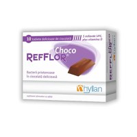 Refflor Choco, 10 tablete, sanatatea florei intestinale - 1