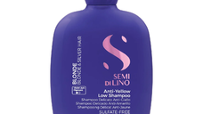 Sampon pentru neutralizarea tonurilor de galben Semi di Lino Blonde Anti-Yello, 250ml, Alfaparf