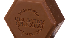 Sapun hexagonal ciocolata, unt de cacao, 100g, Apidava