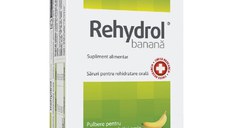 Saruri de rehidratare cu aroma de banana Rehydrol, 10 plicuri, Mba Pharma Innovation