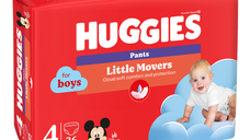 Scutece chilotel, Baieti, Marimea 4, 9-14 kg, 36 bucati, Huggies