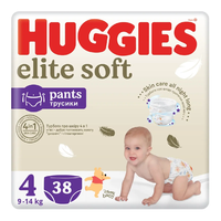 Scutece chilotel Elite Soft Pants, Nr. 4, 9-14 kg, 38 bucati, Huggies - 1