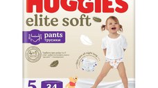 Scutece chilotel Elite Soft Pants Nr.5, 12-17 kg, 34 bucati, Huggies