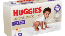 Scutece chilotel Extra Care Pants, Marimea 4, 9-14 kg, 38 bucati, Huggies