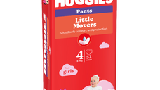 Scutece chilotel, Fetite, Marimea 4, 9-14 kg, 52 bucati, Huggies