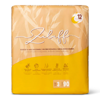 Scutece din bambus, marimea 3, 6-11 kg, 90 bucati, Zuluff - 1