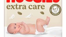 Scutece Extra Care Marimea 2, 3-6kg, 58 bucati, Huggies