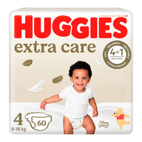 Scutece Extra Care Marimea 4, 8-16 kg, 60 bucati, Huggies - 1