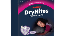 Scutece incontinență DryNites, 30-48kg, fete 8-13 ani, 9bucati, Huggies