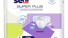 Scutece Seni Super Seni Plus Large, 10 bucati, pentru incontinenta