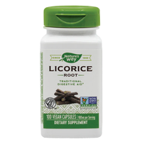 Secom Licorice (Lemn dulce) 450mg, 100 capsule vegetale - 1