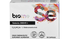 Seleniu (l-selenometionina) 200μg+, 30 capsule, Biome