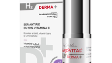 Ser antirid cu 10% Vitamina C H3 Derma+, 15 ml, Gerovital