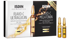 Ser pentru zi si noapte Flavo C Ultraglican si Melatonina, 20 fiole*2 ml, Isdin