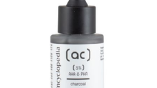 Serum facial exfoliant cu Carbune si Complex 5% AHA + PHA, 30ml, Skincyclopedia
