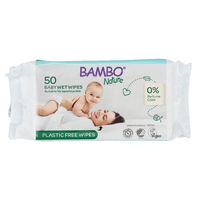 Servetele umede, 50 bucati, Bambo Nature - 1