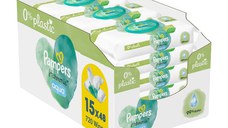 Servetele umede Harmonie Aqua, 15 pachete x 48 bucati, Pampers
