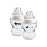 Set 2 biberoane cu tetina din silicon Closer to Nature, 260 ml, Tommee Tippee - 1