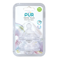 Set 2 tetine silicon Gentle Touch, marime M, 3-6 luni, PUR - 1
