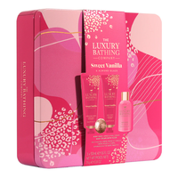 Set cadou Relax & Unwind, Sweet Vanilla & Almond Glaze, 4 articole, The Luxury Bathing Company - 1