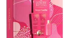 Set cadou Relax & Unwind, Sweet Vanilla & Almond Glaze, 4 articole, The Luxury Bathing Company