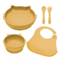 Set diversificare din silicon Kitty, 6 luni+, Honey, Appekids - 1