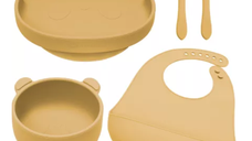 Set diversificare din silicon Panda, 6 luni+, Honey, Appekids