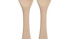 Set Lingurite din silicon, 6 luni+, Bubble Beige, Appekids