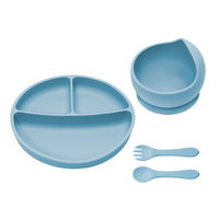 Set pentru diversificare din silicon Basic, Aqua Blue, Appekids - 1