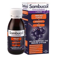 Sirop cu soc negru, vitamina C si zinc Immuno Forte, 120 ml, Sambucol - 1