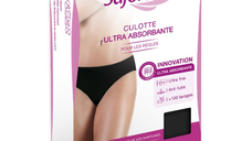 Slip negru ultra absorbant menstruatie, marimea 42, Saforelle