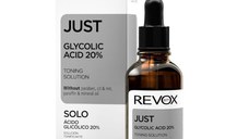 Solutie tonifianta cu 20% acid glicolic, 30 ml, Revox