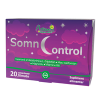 SomnControl, 20 comprimate, Naturalis - 1