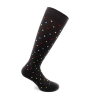 Sosete bumbac pana la genunchi, Fancy Socks, negru - XL - 1