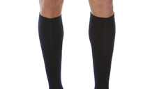 Sosete din lana si casmir, pana la genunchi, bleumarin - 5 (XL)