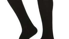 Sosete din lana si casmir, pana la genunchi, negru - 1 (XS)