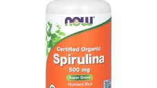 Spirulina Organica, 500 mg, 100 tablete, Now Foods