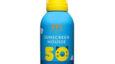 Spuma de fata si corp pentru copii cu SPF 50 Sunscreen Mousse, 150 ml, Evy Technology