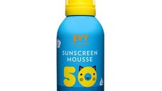 Spuma de fata si corp pentru copii cu SPF 50 Sunscreen Mousse, 150 ml, Evy Technology