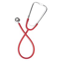 Stetoscop cu capsula dubla WS-2, B.Well Swiss - Rosu - 1