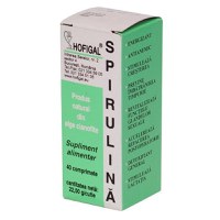 Supliment cu spirulina de la Hofigal 500 mg, 40 capsule - 1