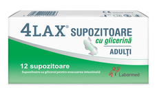 Supozitoare cu glicerina pentru adulti 4Lax, 12 bucati, Labormed