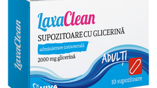 Supozitoare cu glicerina pentru adulti LaxaClean, 10 bucati, Viva Pharma