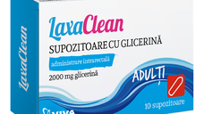 Supozitoare cu glicerina pentru adulti LaxaClean, 10 bucati, Viva Pharma
