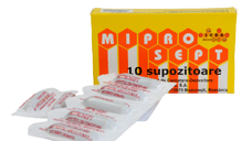 Supozitoare Miprosept, 10 bucati, Institutul Apicol