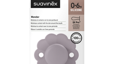 Suzeta fiziologica din silicon SX Pro Wonder, 0 - 6 luni, Lavanda, 1 bucata, Suavinex