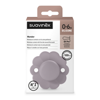 Suzeta fiziologica din silicon SX Pro Wonder, 0 - 6 luni, Lavanda, 1 bucata, Suavinex - 1