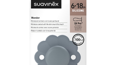 Suzeta fiziologica din silicon Wonder, 6-18 luni, abastru marin, 1 bucata, Suavinex