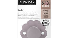 Suzeta fiziologica din silicon Wonder, 6-18 luni, lavanda, 1 bucata, Suavinex